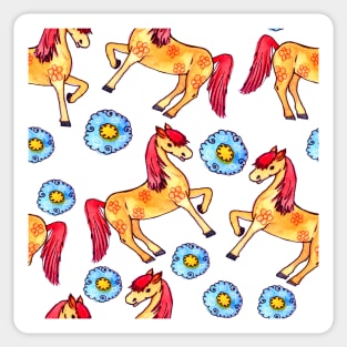 a magical blossom horse Sticker